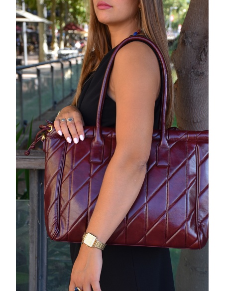 Sac Matelassé Bordeaux RICCI