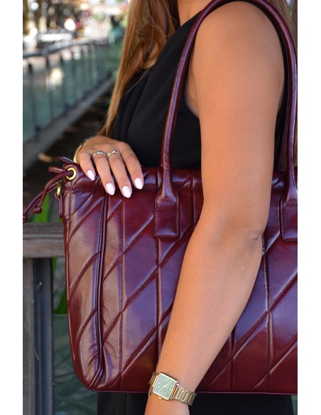 Sac Matelassé Bordeaux RICCI