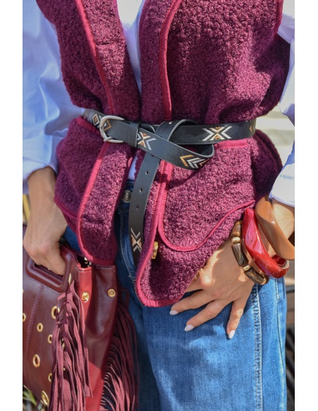 Ceinture Aztèque Noire KHALEESI