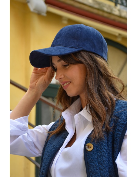 Casquette Suédine Marine WILLOW