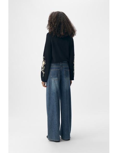 Jean Wide Leg Denim OBJROSIE