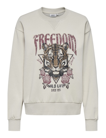 Sweat Tigre Ecru ONLLUCINDA