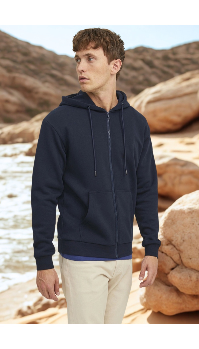 JJEBRADLEY Navy Reißverschluss-Sweatshirt Jack&Jones - 1 | TOPS