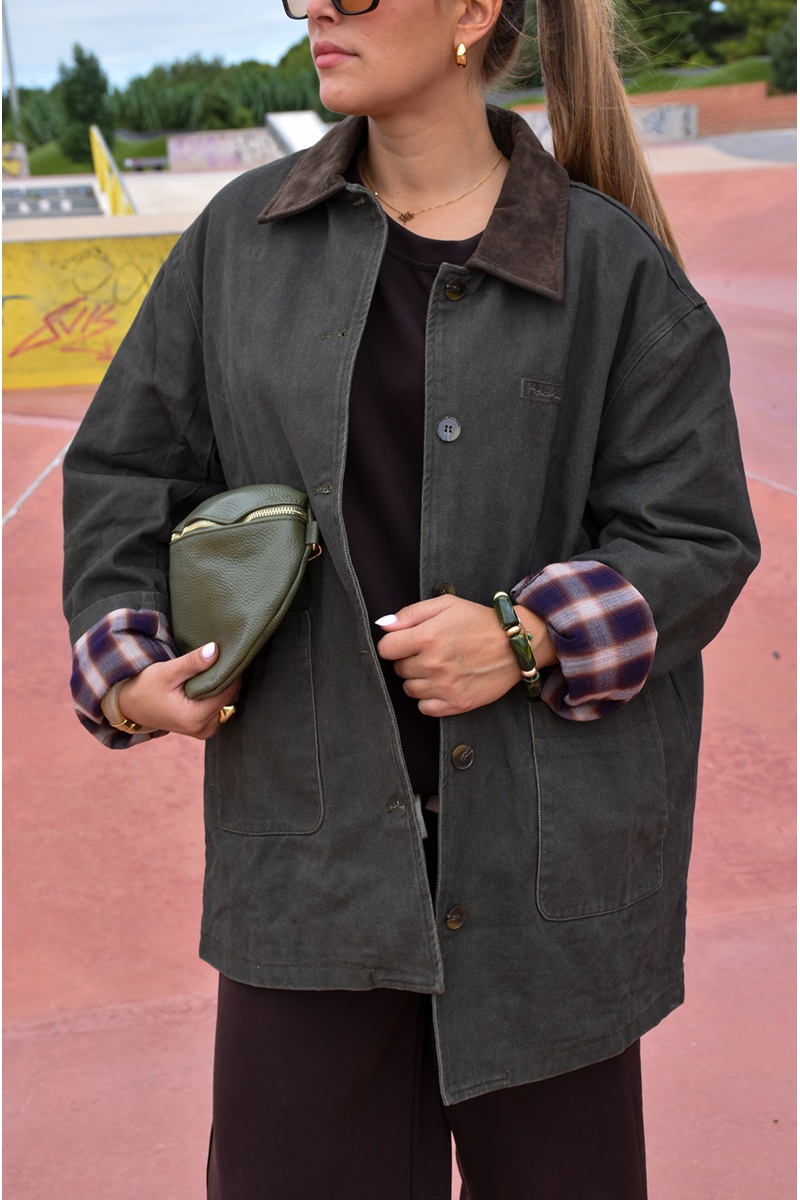 Veste Jeans Kaki BACHY 2