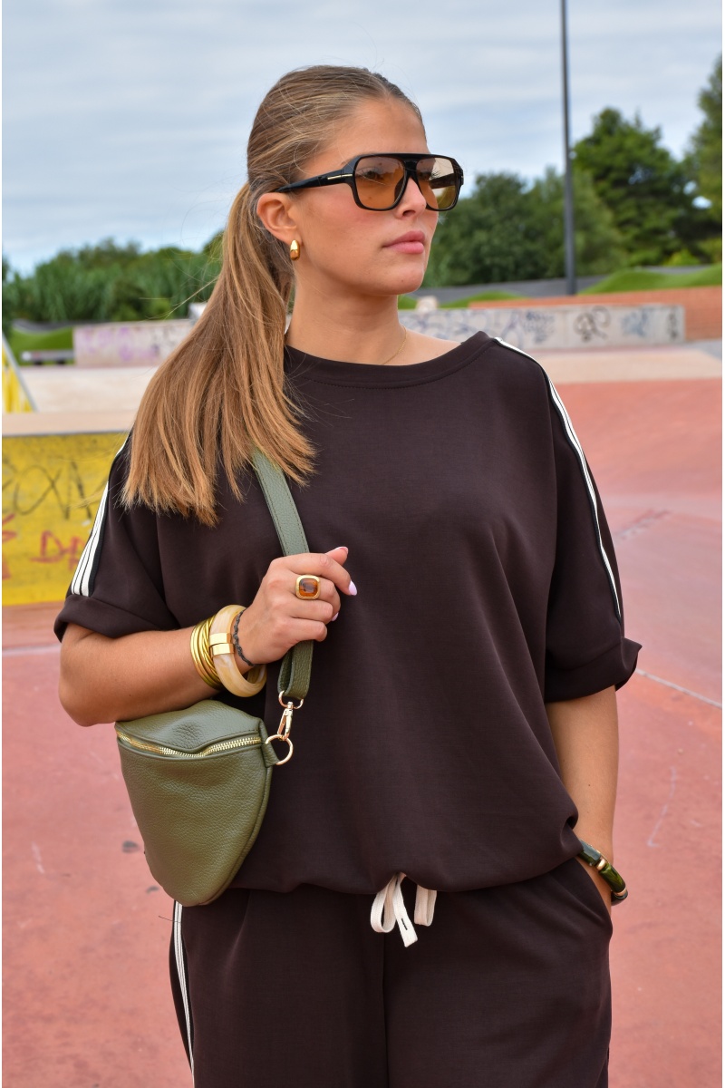 Haut Bandes Marron LINA 2