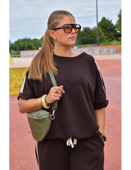 Haut Bandes Marron LINA