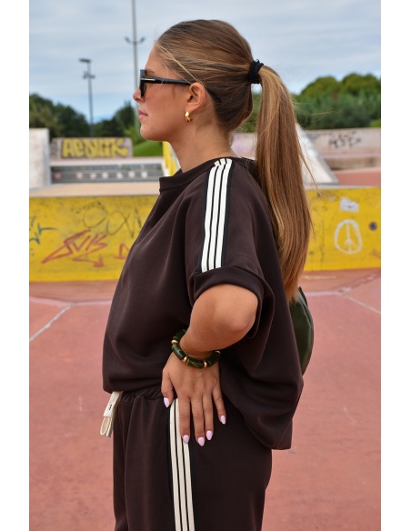 Haut Bandes Marron LINA