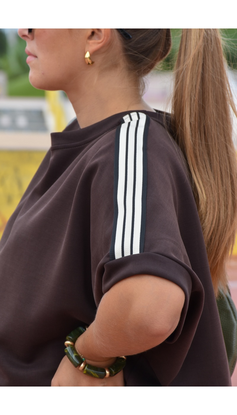 Haut Bandes Marron LINA