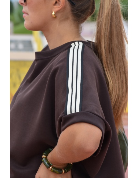 Haut Bandes Marron LINA