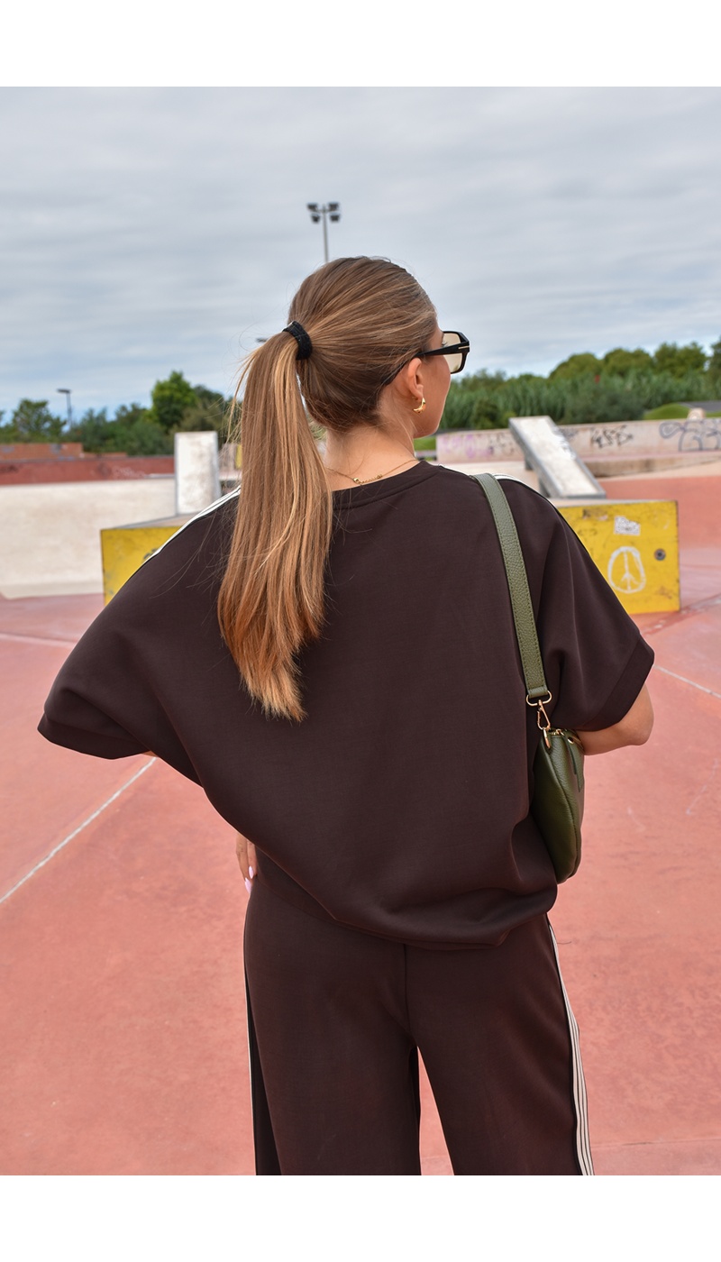 Haut Bandes Marron LINA