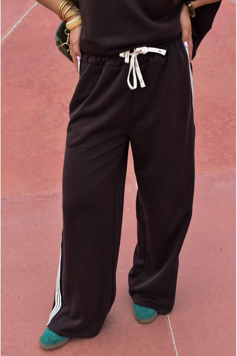 Pantalon Bandes Marron LOU