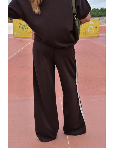 Pantalon Bandes Marron LOU