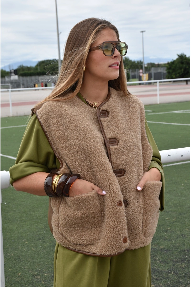 senes DOUDOU CAMEL VESTES FEMME