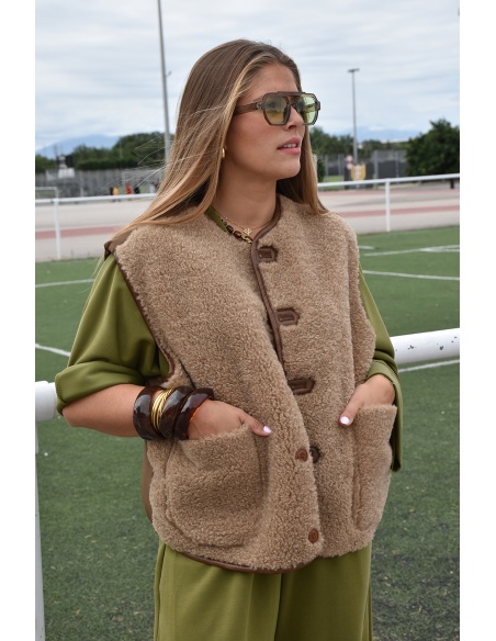 senes DOUDOU CAMEL VESTES FEMME
