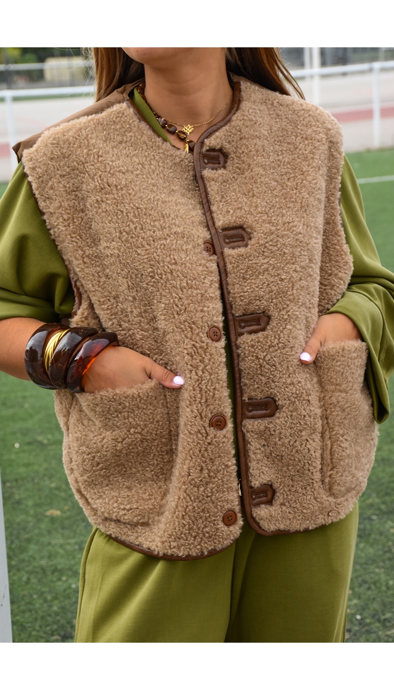 senes DOUDOU CAMEL VESTES FEMME