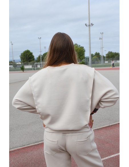 by coco  ECRU PULL FEMME