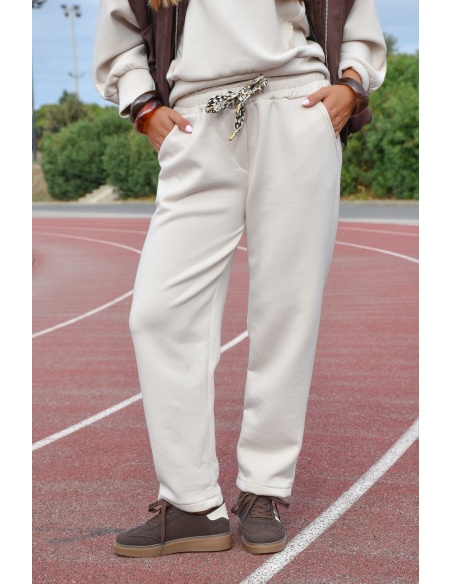 by coco LEO ECRU PANTALON FEMME