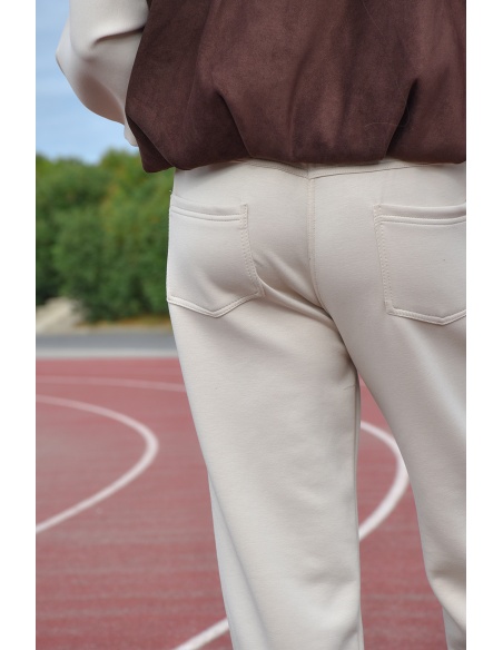 by coco LEO ECRU PANTALON FEMME