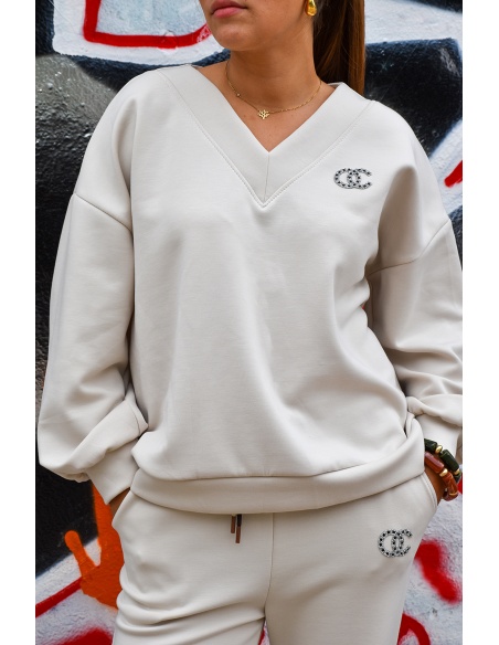 Ensemble Jogging Ecru VICTOIRE
