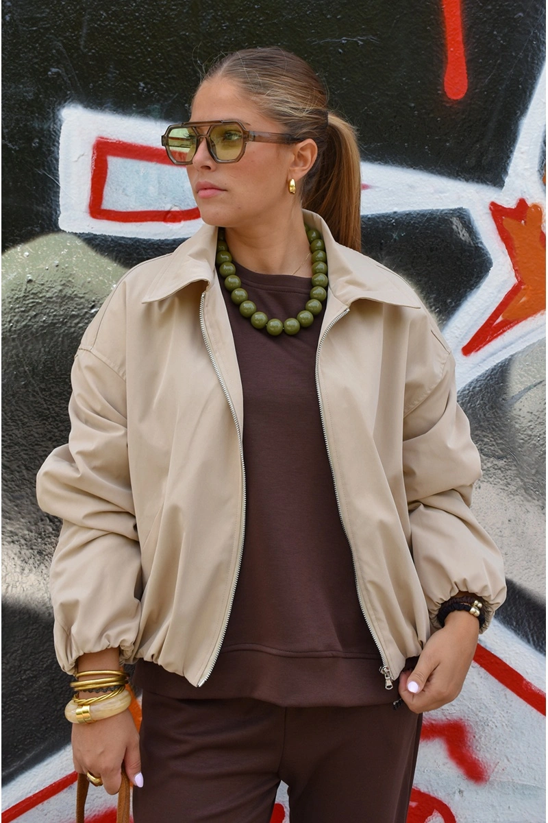 hq srl  BEIGE VESTES FEMME