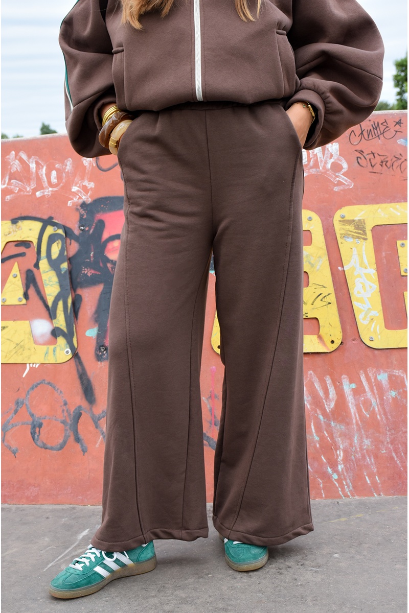 Pantalon Jogging Marron LEA 2