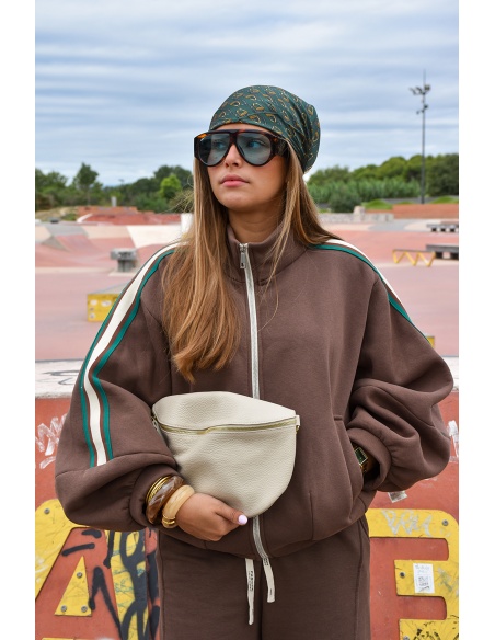 Veste Bandes Marron CHARLIE
