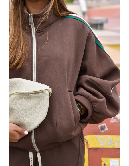Veste Bandes Marron CHARLIE