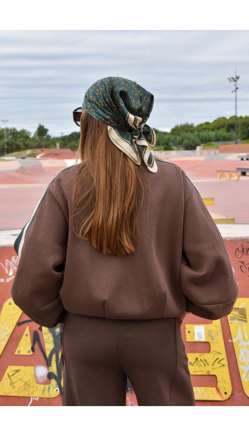 Veste Bandes Marron CHARLIE