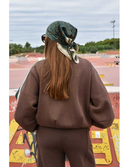 Veste Bandes Marron CHARLIE