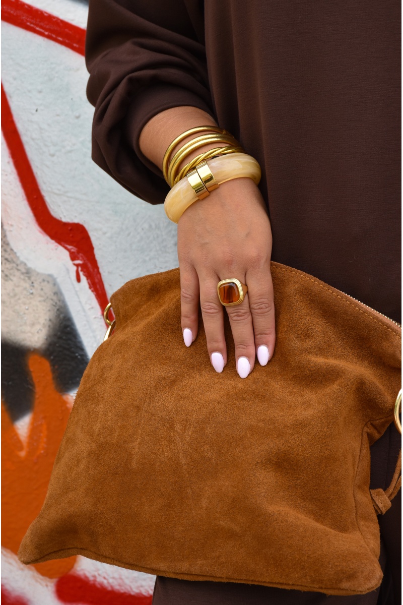 Jonc Doré Beige ALICIA