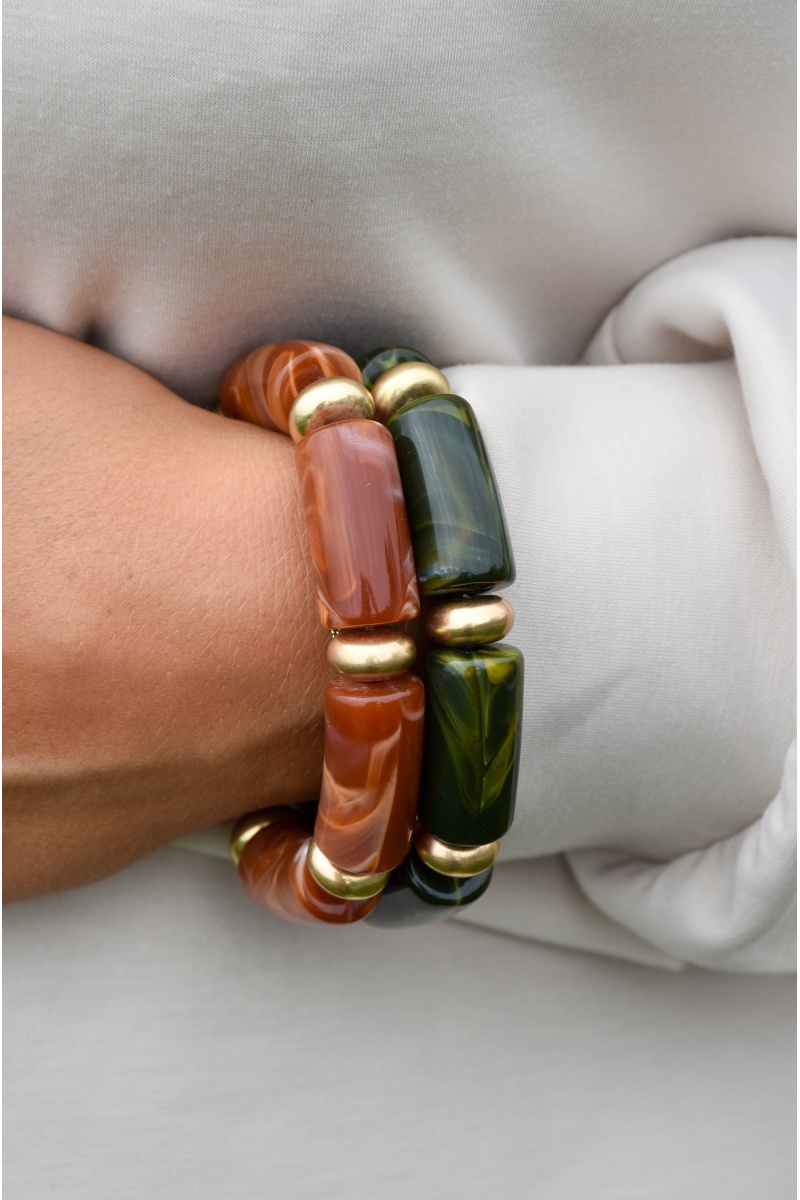 Bracelet Marbré Camel DAISY 2