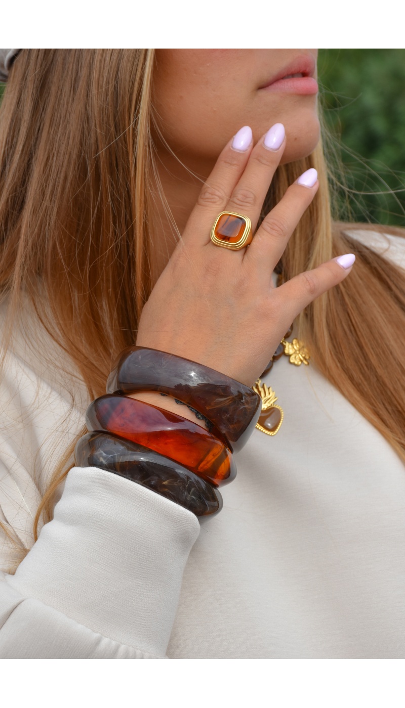 only one barcelona MARBRE MARRON BRACELETS