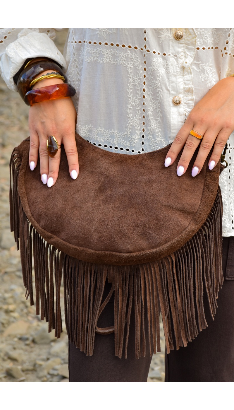 Sac Franges Marron ALICE