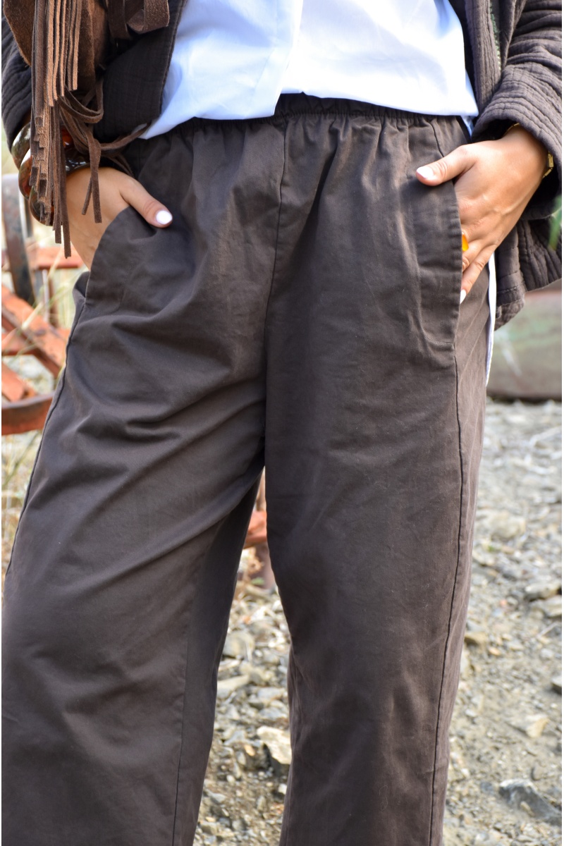 F.H 3 STYLE UNI CHOCO PANTALON FEMME 2