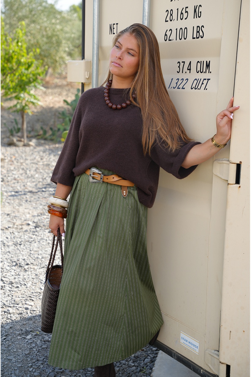 Jupe Rayée Verte JULIANA 2