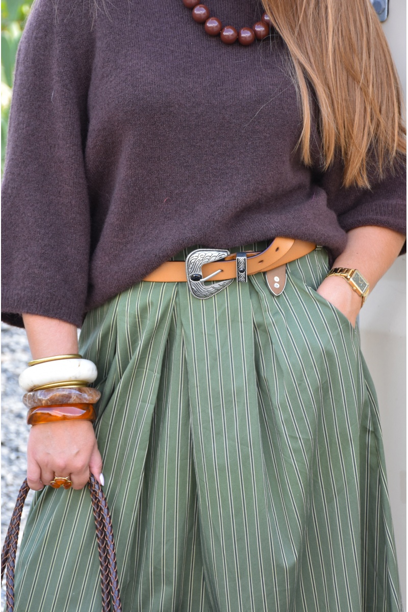 Ceinture Strass Camel MARLENE