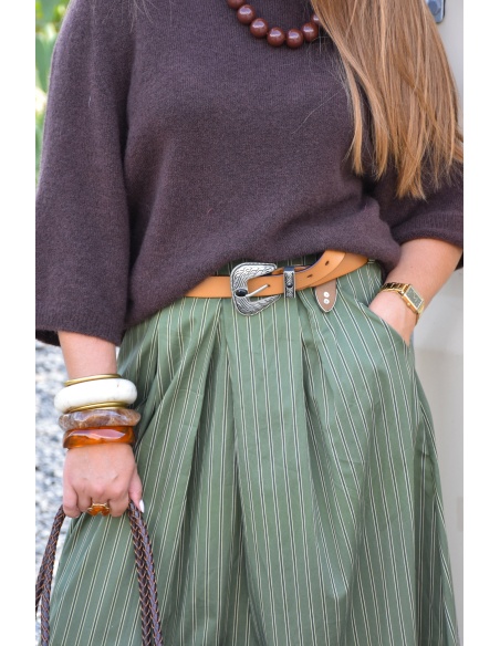 Ceinture Strass Camel MARLENE