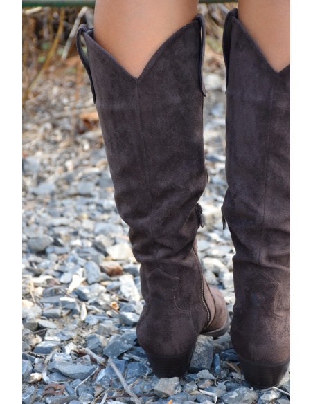 Bottes Santiags Marron LISIE