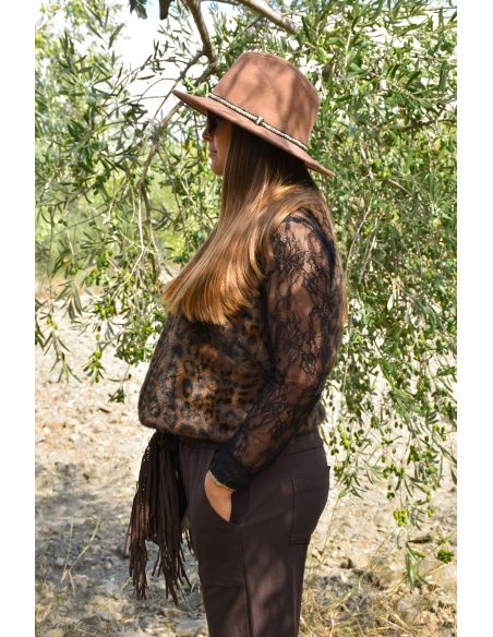 DE FIL EN AIGUILLE  LEOPAR VESTES FEMME