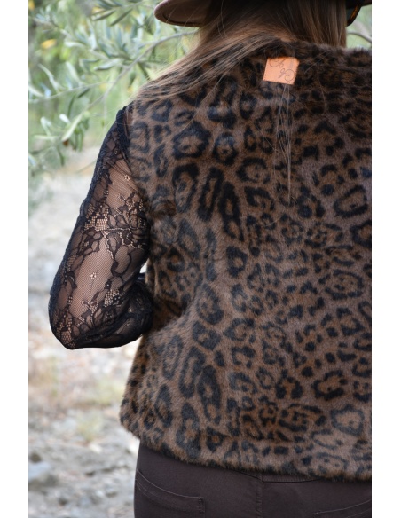 DE FIL EN AIGUILLE  LEOPAR VESTES FEMME