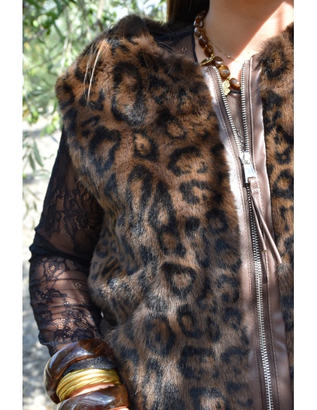 DE FIL EN AIGUILLE  LEOPAR VESTES FEMME