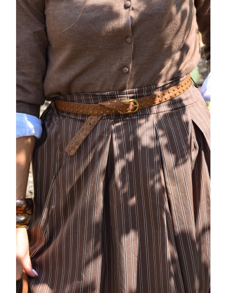 Ceinture Clous Camel IRIS