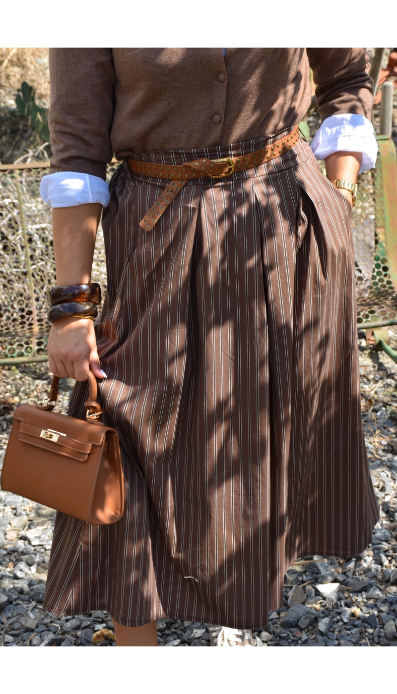 Ceinture Clous Camel IRIS