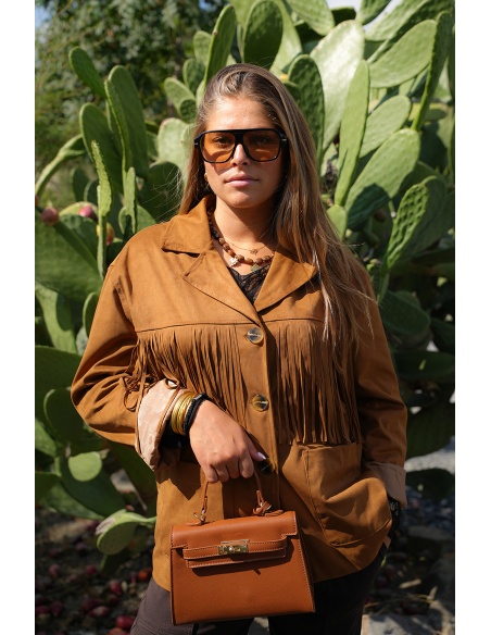 todami FRANGE CAMEL VESTES FEMME
