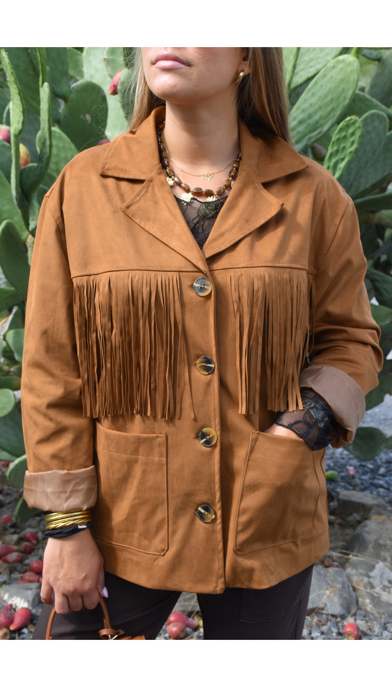 todami FRANGE CAMEL VESTES FEMME