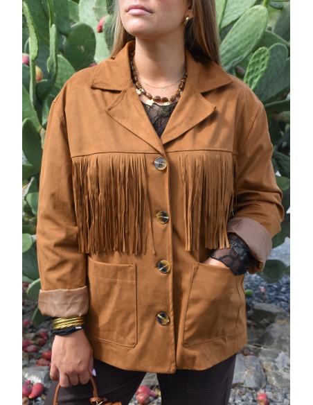 todami FRANGE CAMEL VESTES FEMME