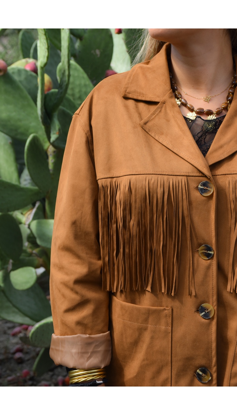 todami FRANGE CAMEL VESTES FEMME