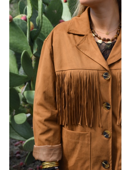 todami FRANGE CAMEL VESTES FEMME