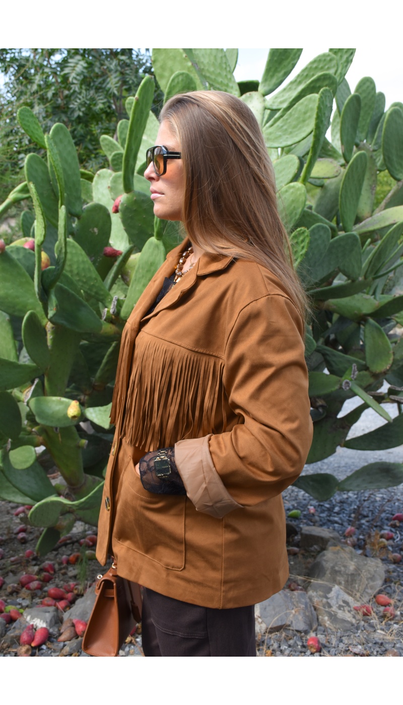 todami FRANGE CAMEL VESTES FEMME