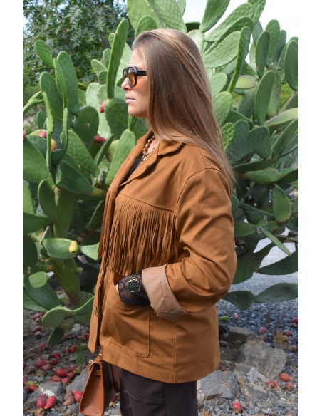 todami FRANGE CAMEL VESTES FEMME